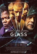 Glass 2019 movie poster James McAvoy Bruce Willis Samuel L Jackson M Night Shyamalan