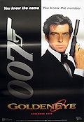 Goldeneye 1995 movie poster Pierce Brosnan Izabella Scorupco Sean Bean Martin Campbell