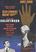 Goldfinger 1964 movie poster Sean Connery Honor Blackman Gert Fröbe Guy Hamilton