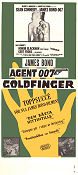 Goldfinger 1964 movie poster Sean Connery Honor Blackman Gert Fröbe Guy Hamilton