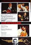 Goldfinger 1964 movie poster Sean Connery Honor Blackman Gert Fröbe Guy Hamilton