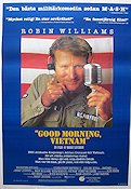Good Morning Vietnam 1987 movie poster Robin Williams Forest Whitaker Tom T Tran Barry Levinson