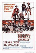 The Good the Bad and the Ugly 1968 movie poster Clint Eastwood Lee Van Cleef Sergio Leone