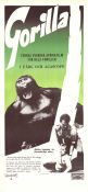 Gorilla 1956 movie poster Georges Galley Gio Petré Lorens Marmstedt Photo: Sven Nykvist Find more: Africa