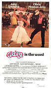 Grease 1978 movie poster John Travolta Olivia Newton-John Stockard Channing Randal Kleiser School Dance Musicals
