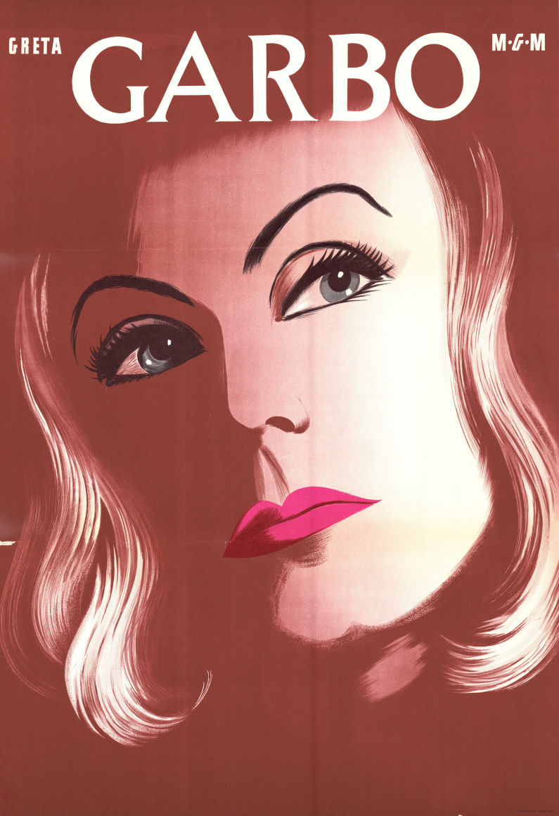 Greta Garbo MGM 1936 movie poster Greta Garbo Find more: Stock poster