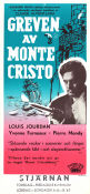 Le comte de Monte Cristo 1961 movie poster Louis Jourdan Yvonne Furneaux Pierre Mondy Claude Autant-Lara Adventure and matine