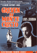 Le comte de Monte Cristo 1961 movie poster Louis Jourdan Yvonne Furneaux Pierre Mondy Claude Autant-Lara Adventure and matine