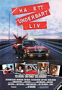 Ha ett underbart liv 1992 movie poster Per Löfberg Lina Perned Kjell Bergqvist Ulf Malmros Cars and racing Bridges