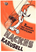 Hackes karusell 1957 movie poster Hacke Hackspett Woody Woodpecker Walter Lantz Animation From comics