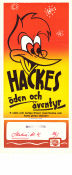 Hackes öden och äventyr 1954 movie poster Woody Woodpecker Hacke Hackspett Walter Lantz Animation