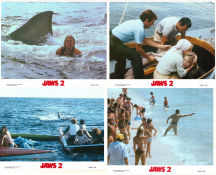 Jaws 2 1978 lobby card set Roy Scheider Lorraine Gary Murray Hamilton Jeannot Szwarc