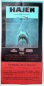 Jaws 1975 movie poster Roy Scheider Richard Dreyfuss Robert Shaw Steven Spielberg Fish and shark