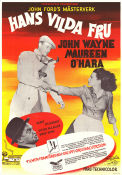 The Quiet Man 1952 movie poster John Wayne Maureen O´Hara Barry Fitzgerald John Ford