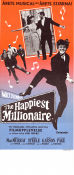 The Happiest Millionaire 1967 movie poster Fred MacMurray Tommy Steele Greer Garson Norman Tokar Musicals