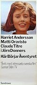 Här börjar äventyret 1965 movie poster Harriet Andersson Jörn Donner