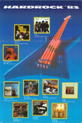 Hardrock 83 1983 poster Kiss Thin Lizzy Black Sabbath Dio Rush Rock and pop