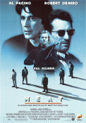 Heat 1995 movie poster Al Pacino Val Kilmer Robert De Niro Jon Voight Michael Mann
