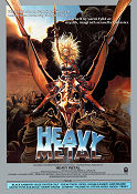 Heavy Metal 1981 movie poster John Candy Black Sabbath Gerald Potterton Poster artwork: Richard Corben Animation Rock and pop Country: Canada