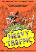 Heavy Traffic 1973 movie poster Joseph Kaufmann Ralph Bakshi Poster artwork: Robert Crumb Animation From comics