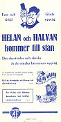 Helan och Halvan kommer till stan 1939 movie poster Helan och Halvan Laurel and Hardy