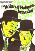 Helan och Halvans bravader 1968 movie poster Stan Laurel Oliver Hardy Helan och Halvan