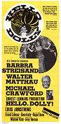 Hello Dolly! 1969 movie poster Barbra Streisand Walter Matthau Michael Crawford Louis Armstrong Musicals
