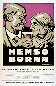 Hemsöborna 1919 movie poster Carl Barcklind Writer: August Strindberg