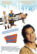 The Dream Team 1989 movie poster Michael Keaton Christopher Lloyd Peter Boyle Howard Zieff