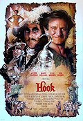 Hook 1991 movie poster Robin Williams Julia Roberts Dustin Hoffman Steven Spielberg Poster artwork: Drew Struzan