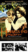 Howards End 1992 movie poster Anthony Hopkins Helena Bonham Carter James Ivory Writer: E M Forster Romance