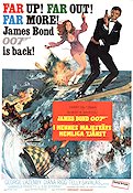 On Her Majesty´s Secret Service 1969 movie poster George Lazenby Telly Savalas Diana Rigg Peter Hunt Mountains Winter sports
