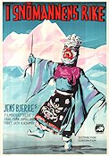 I snömannens rike 1951 movie poster Jens Bjerre Documentaries Denmark Mountains Asia