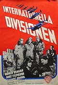 International Squadron 1942 movie poster Ronald Reagan War Planes