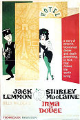 Irma la Douce 1963 movie poster Jack Lemmon Shirley MacLain Lou Jacobi Billy Wilder