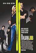 The Italian Job 2003 movie poster Mark Wahlberg Charlize Theron Donald Sutherland F Gary Gray