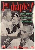 Jag dräpte 1943 movie poster Anders Henrikson Irma Christenson Arnold Sjöstrand Olof Molander Medicine and hospital