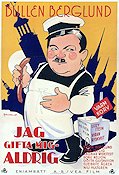 Jag gifta mig aldrig 1932 movie poster Bullen Berglund