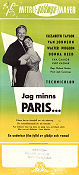 The Last Time I Saw Paris 1954 movie poster Elizabeth Taylor Van Johnson Walter Pidgeon Richard Brooks