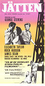 Giant 1956 movie poster James Dean Rock Hudson Elizabeth Taylor George Stevens