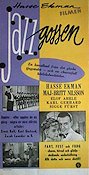 Jazzgossen 1958 movie poster Maj-Britt Nilsson Elof Ahrle Bengt Ekerot Georg Funkquist Hasse Ekman