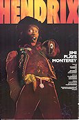 Jimi Plays Monterey 1987 poster Jimi Hendrix DA Pennebaker