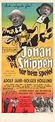 Johan på Snippen tar hem spelet 1957 poster Adolf Jahr