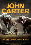 John Carter 2012 movie poster Taylor Kitsch Lynn Collins Willem Dafoe Andrew Stanton From comics