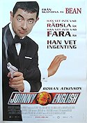 Johnny English 2003 movie poster Rowan Atkinson John Malkovich Natalie Imbruglia Peter Howitt Agents