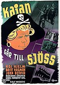 Kajan går till sjöss 1943 movie poster Kaj Hjelm John Botvid