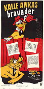 Kalle Ankas bravader 1950 movie poster Kalle Anka Donald Duck