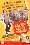 Fortunes of Captain Blood 1950 movie poster Louis Hayward Patricia Medina George Macready Gordon Douglas Poster artwork: V Lipniunas Adventure and matine