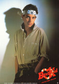 The Karate Kid 1984 movie poster Ralph Macchio Pat Morita Elisabeth Shue John G Avildsen Beach Martial arts