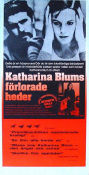Katharina Blums förlorade heder 1975 movie poster Angela Winkler Volker Schlöndorff Writer: Heinrich Böll